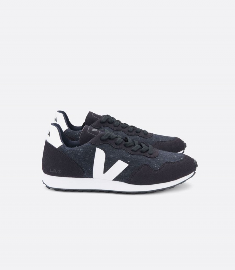 Veja Sdu Rec Flannel Dark Muške Tenisice za Trcanje Crne Bijele | REC3432TZ