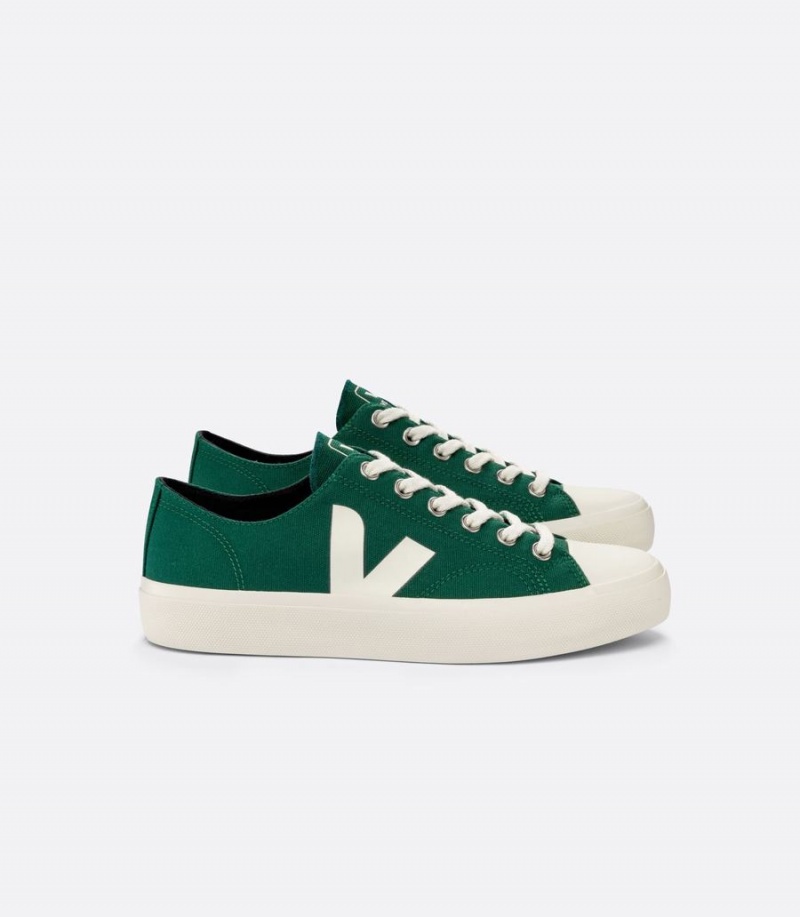 Veja Wata II Low Canvas Poker Ženske Niske Tenisice Zelene | QFG6296LP